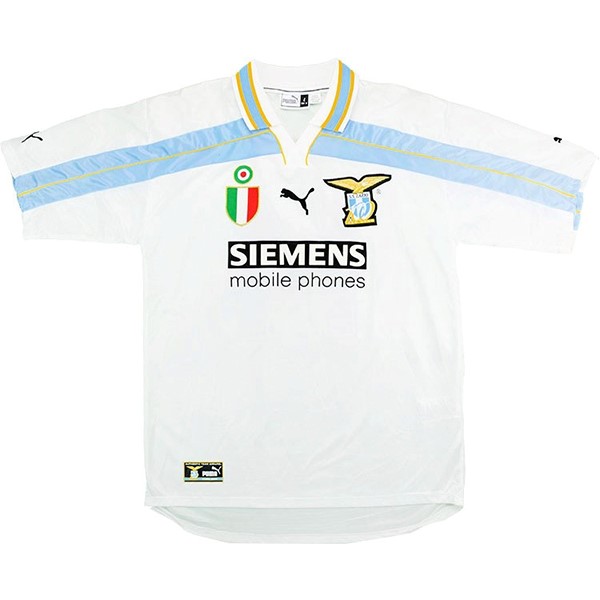 Tailandia Camiseta Lazio 1ª Kit Retro 2000 2002 Blanco